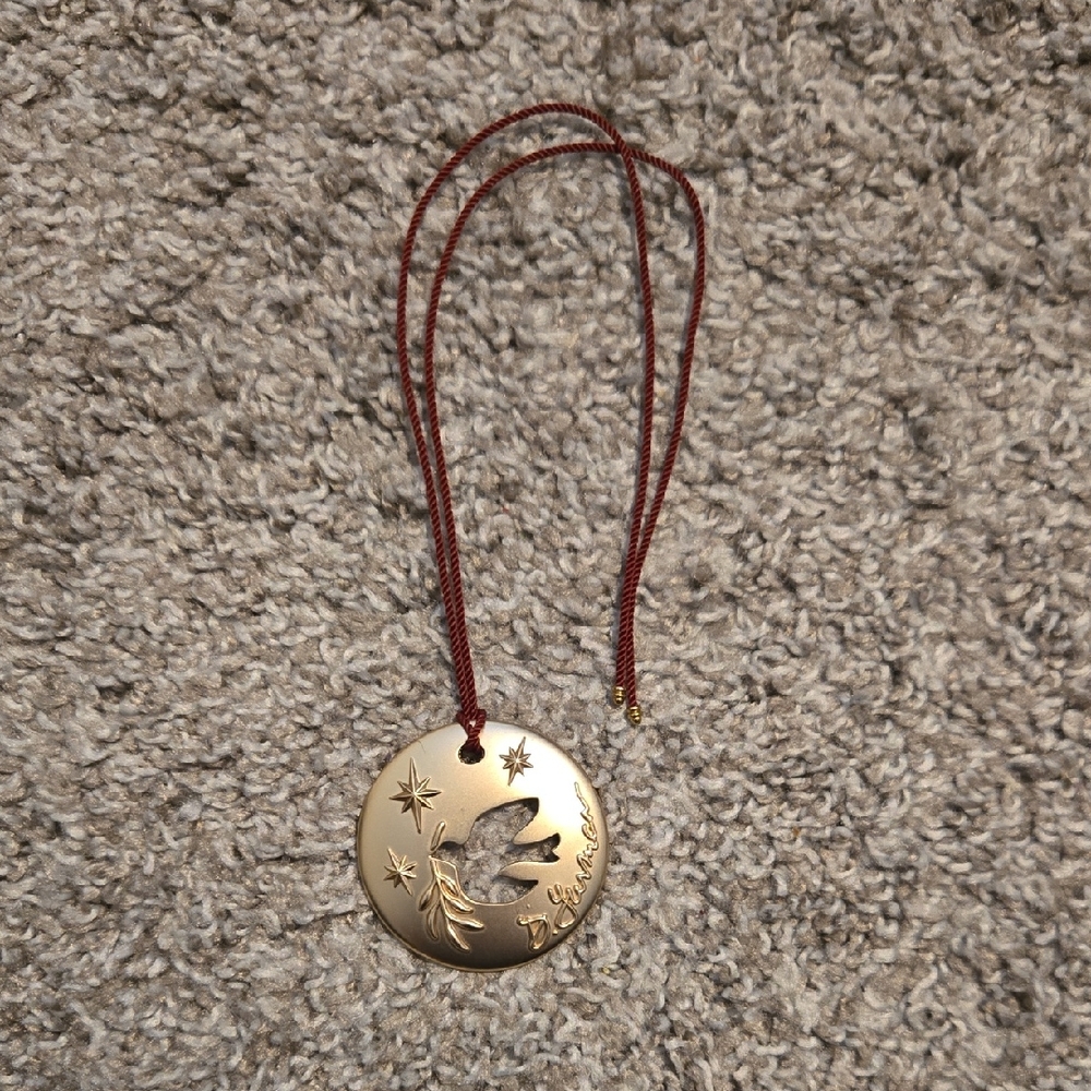 Authentic David Yurman Gold Dove Christmas Ornament